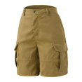 thumbnail image 5 of Sngxgn Low Waist Shorts Y2K, Summer Casual Baggy Trendy Cargo Shorts Women with Pockets(Brown,XXL), 5 of 6