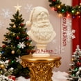 thumbnail image 6 of Large Santa Bust Christmas Decoration, 10.8" Realistic Resin Santa Claus Statue, Life-Size Holiday Centerpiece for Table, Mantel, Entryway & Festive Home Décor, 6 of 29
