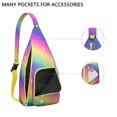 thumbnail image 2 of Designer Sling Backpack - High Fashion Artistic Pattern Shoulder Bag, Lightweight for Travel & Shopping, 2 of 4