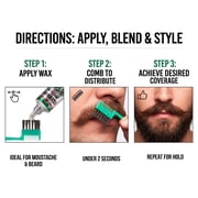 Clubman Moustache Wax Neutral With Brush/Comb 14 g 0.5 oz, (Pack of 4)