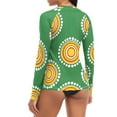 thumbnail image 5 of joogoo Womens UPF 50+ Rash Guard Circle with Dots Long Sleeve UV Protection Sun Shirts Tops S, 5 of 7