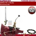 thumbnail image 1 of American Shifter  PG Shifter Kit Chrome 8 in. E Brake Cable Push Button 11 in. Handle Billet Knob for EE3F4, 1 of 1