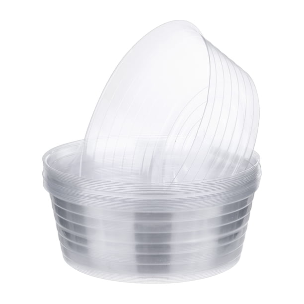 Uxcell 20-Pack Platillos para Macetas, Platillos de Plástico de 10 Pulgadas para Macetas, Bandeja de Drenaje para Macetas de Interior y Exterior