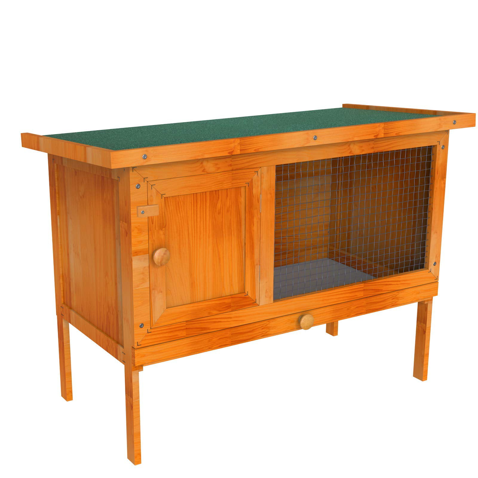 Nesting Box Waterproof Hen House Pet Poultry Cage Garden Backyard Nurxiovo 36 inches Rabbit Hutch Outdoor Wooden Bunny Cage with Pull Out Tray Single Deck & Ventilation Door 