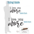 thumbnail image 4 of I Love You More Quote Decals for Wall - Die-Cut Vinyl Wall Art - Family Quotes Wall Decor - Wall Decals for Bedroom - Matte Vinyl Wall Decal Sayings, 33x20-Inch, Eggplant, 4 of 5