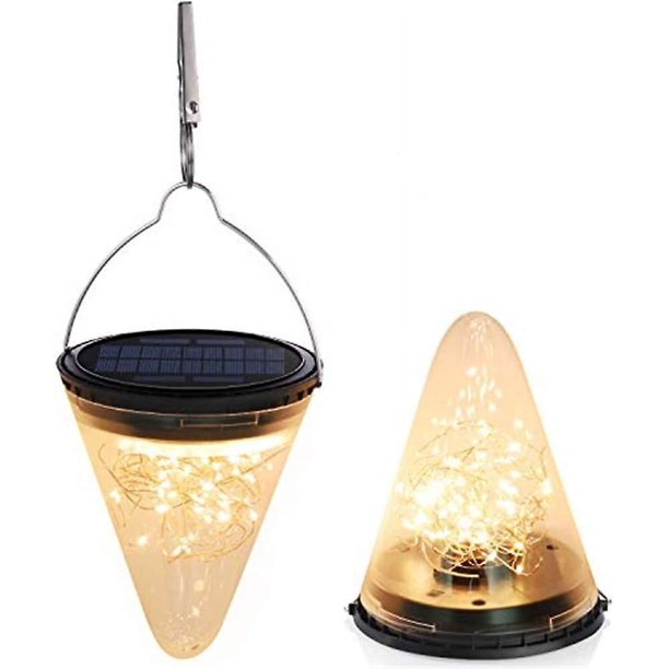 Linterna Solar Al Aire Libre, Linterna Solar De Jardín, Luz Solar Blanca Cálida, Decoración Impermeable para La Navidad del Día De Todos Los Santos