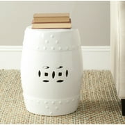 Safavieh Modern Ming Indoor/Outdoor Ceramic Garden Patio Stool, White