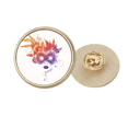 thumbnail image 1 of Broche de oro metálico circular Unbranded Feliz Carnaval de Venecia, 1 of 3
