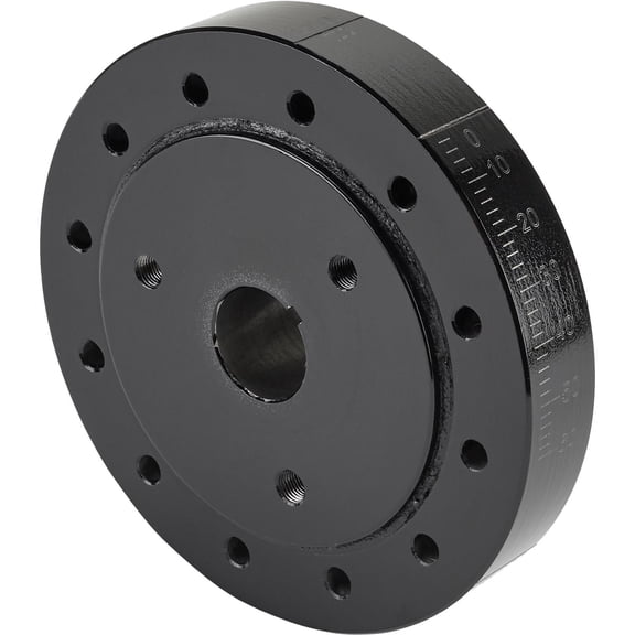 Small Block Chevy Harmonic Balancer, 6-3/4 Inch, Black