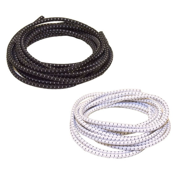 Elastic No Tie Shoelaces for Adults and Children (2-Pack) (39" with End Covers, Black & White)