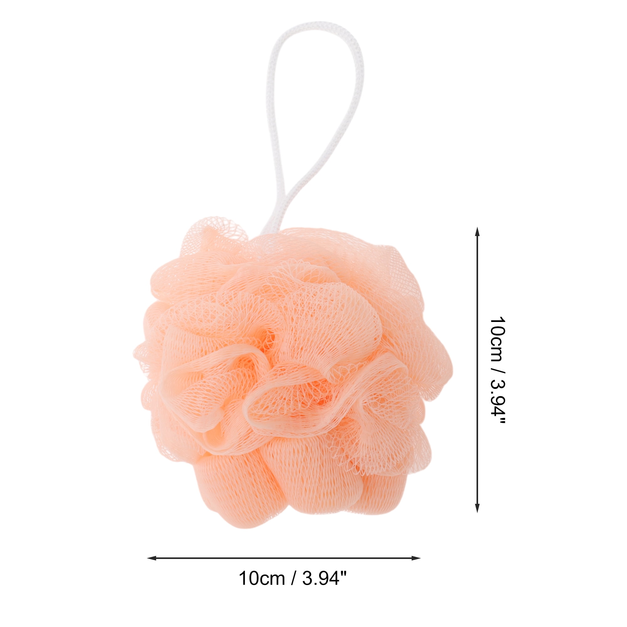 Unique Bargains Plum Bossom Bath Shower Loofah Sponge 1 Pc Orange