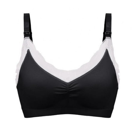 

Womens Seamless Sleep Padded Nursing Bra Breastfeeding Maternity Bralette