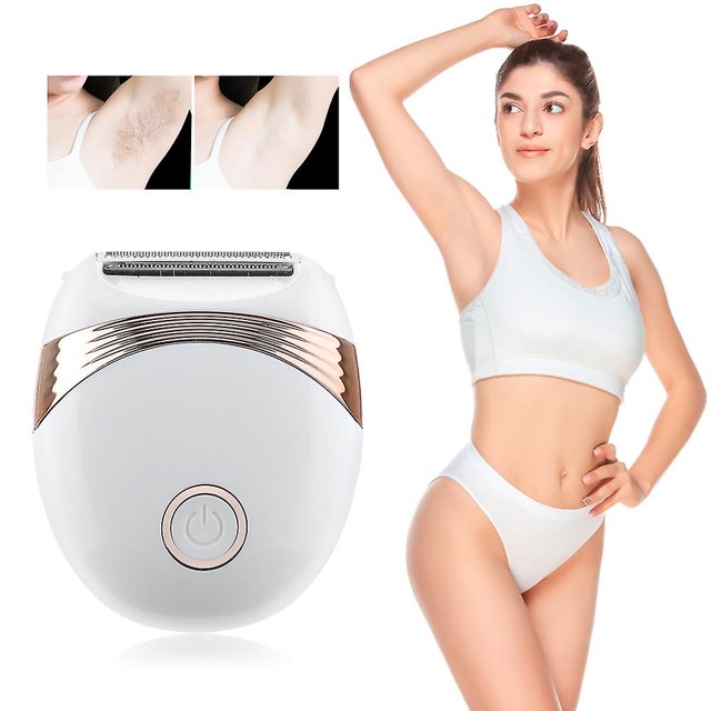 Depiladora eléctrica para mujer, afeitadora para mujer húmeda y seca recargable por USB blanca oso de fresa Electrónica