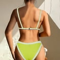 thumbnail image 5 of DHFJKG Two Piece Swimsuits Women Color Block Bikini Set High Waist Bottom Beach Pool Party Summer Fashion Swimwear Trendy Beachwear, 5 of 9
