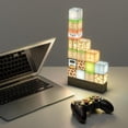 thumbnail image 2 of Luz de noche de Minecraft creativa nueva luz de empalme de bloques de construcción cuadrados DIY patrón de píxeles luz de decoración de dormitorio JAMW Sencillez, 2 of 5