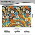 thumbnail image 7 of KUIFORTI Colorful Dasiy SUV Trunk Mat 29" x 39" Scratch-Proof Polyester Automotive Trunk Protection Mat Easy to Clean Cargo Liner Fit Most Car Models, 7 of 7