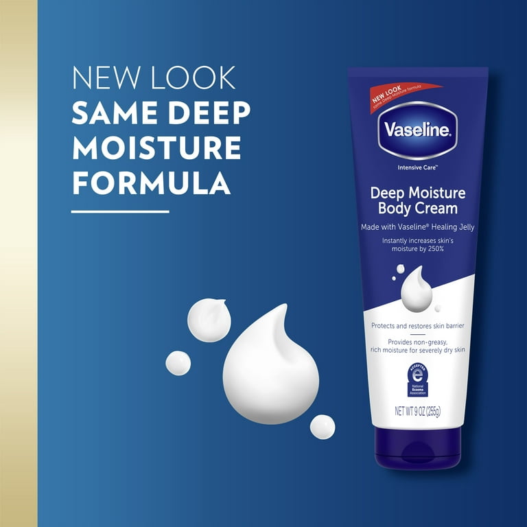 diakritisk Dum Bore Vaseline Intensive Care Deep Moisture Body Cream for Dry Skin 9 oz -  Walmart.com