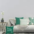 thumbnail image 5 of Geometric Pillow Covers 18x18" Set of 4, Decorative Couch Pillow Cover for Sofa, Linen Cushion Case Outdoor Home Decoration, Green, 5 of 10