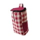 thumbnail image 3 of Bolsa de compras de tela Oxford plegable con bolsillos laterales, moderna Rojo gris, 3 of 8