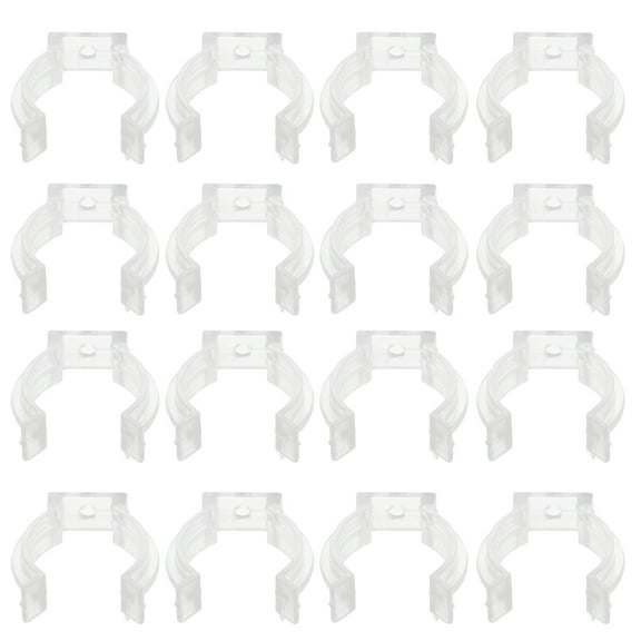 20pcs T8 Lamp Tube Fixing Clips for LED Fluorescent Lighting Fixture and Tube Light Mounting Brackets