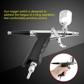 Uouteo Airbrush Trigger Gun Air Brush Gun with 0.3 mm Needles 7cc &10 CC Cup for Painting
