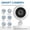 White, variant on Indoor Security Camera, Wifi Camera for Home Surveillance with 64Gb Sd Card, 360° Smart Camera with Night Vision, 2-Way Audio, 2.4Ghz Wifi, Motion Detection, Works with Phone App, Easy Setup