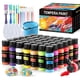 thumbnail image 1 of Set de pintura lavable TMOL 42 colores con pinceles, paleta y balde, 1 of 7
