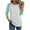 Mint Green, variant on YUGYXL Womens Baseball Tee 3/4 Sleeve Fashion Crewneck Tops Color Block Blouse Casual Raglan Shirt Beige M