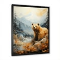 thumbnail image 2 of Designart "Splendid Mountain And Bear" Animals Bear Picture Framed Canvas Prints, 2 of 5