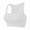 White, variant on Tumotour Sports Bras For Women Full Coverage No-Steel Ring Gathering Breast Seamless Shapewear Yoga Running Vest Casual Solid Color Breathable Sports Underwear