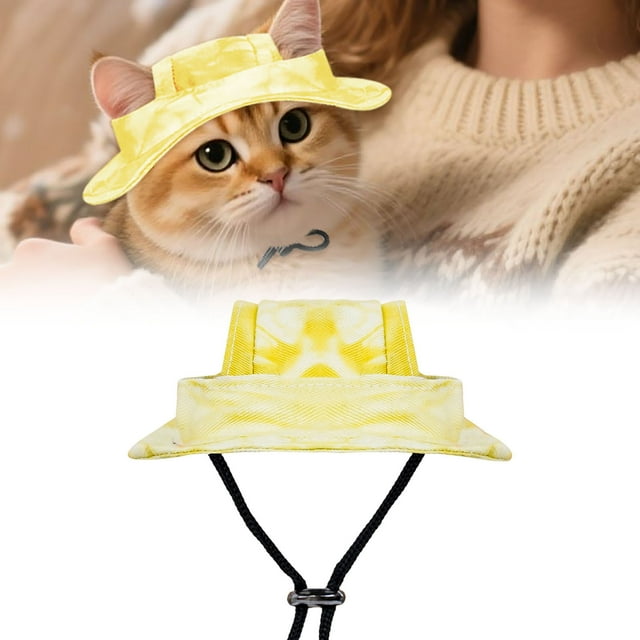 Dog Sun Hat Shield Summer Outdoor Pet Accessories Extended Brim Eye Face Coverage Adjustable Comfortable Lightweight Breathable