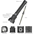 thumbnail image 2 of Ultra Powerful LED Torch, 90000 Lumens XHP70 Rechargeable Flashlight Adjustable Zoomable Waterproof USB Torch (Including Battery), 2 of 6