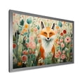 thumbnail image 2 of Designart "Fox in Matisse Style Orange and Pink IV" Animals Framed Wall Art Decor - Modern Farmhouse Orange Fox Entryway Framed Wall Art, 2 of 6