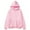 Pink, variant on DLfVUB Mens Zip Up Hooded Sweatshirt Long Sleeve Casual Solid Color Hoodie with Pocket Drawstring Fall Winter Outdoors Sweatshirts Tops Wine XXXL