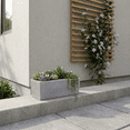 thumbnail image 6 of Ecobo 7.9 inches Eco-Friendly Rectangular Planter Indoor/Outdoor use, Durable, Versatile & Lightweight, Designed by Brazilian Artisans, Contemporary All-Weather Design – Grey, 6 of 8