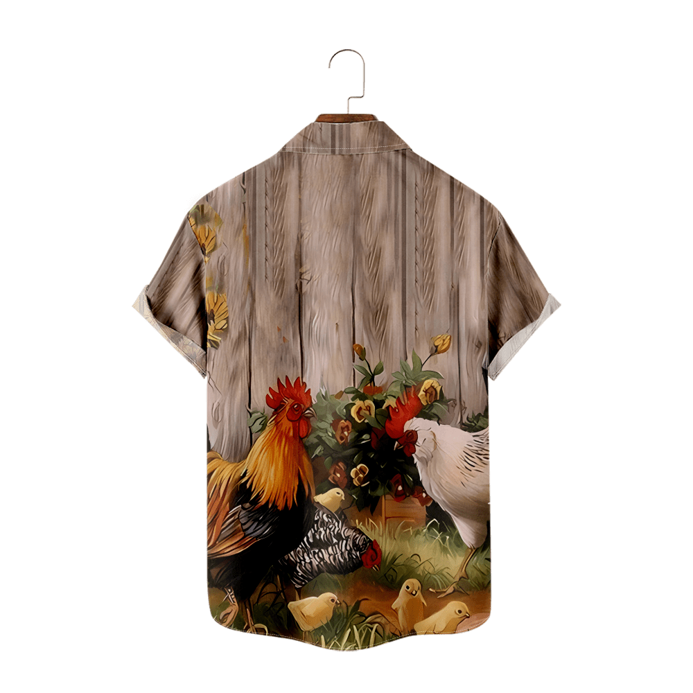 Hawaii Rooster Father Son Matching | Edens Hawaii Son - Size 12 Year / Blue