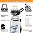 thumbnail image 4 of Shark 32oz Sports Water Bottles Leakproof Tritan Bottle with Straw BPA Free Clear Bottle for Fitness Gym Outdoor Cycling, 4 of 7