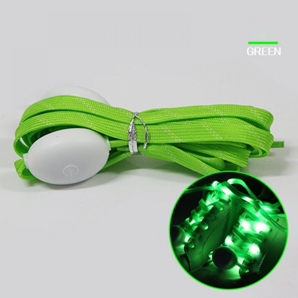 DAWAY Z02 LED Light Up Shoelaces Nylon Glow Shoes Laces with Three Flashing Modes Cool Safety Accessories for Dancing Hip-hop Cycling Running 