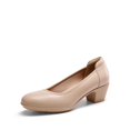 thumbnail image 1 of Zapatos de Tacón Bajo Chunky Nude para Mujer DREAM PAIRS DWUMPU2547 5 cm, 1 of 8