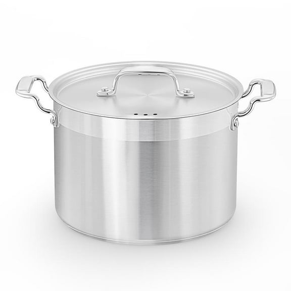 NutriChef 18/8 Heavy Duty Stainless Steel Large Stock Pot