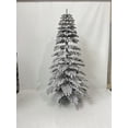 thumbnail image 3 of Venta al por mayor Premium nuevo material PET PE PVC nieve flocado árbol de Navidad preiluminado decoración navideña de doble color, 3 of 3
