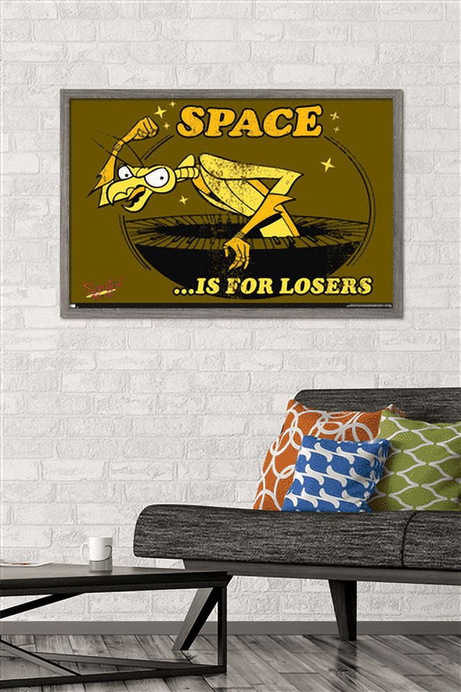 Space Ghost Coast to Coast - Space Is For Losers Wall Poster, 22.375" x 34", Framed
