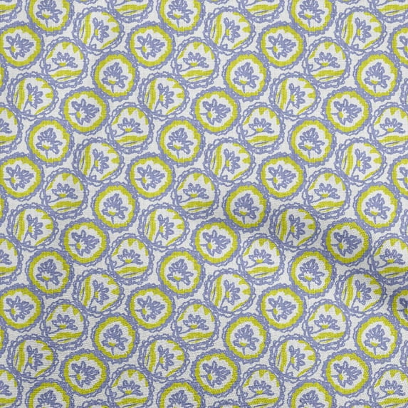 oneOone Velvet Grayish Blue Fabric Asian Block Sewing Craft Projects Fabric Prints By Yard 58 Inch Wide