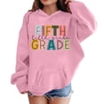 thumbnail image 2 of SGMVNU Fifth Grade Hoodies for Boys Girls Back to School Sweatshirts with Pocket Casual Relaxed Fit Fall Clothes, Size 2-3 Years, tc1-Pink, 2 of 5