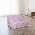 thumbnail image 4 of Abstract Foldable Mattress, Retro Modern Pastel Shapes, 74.8" x 35.4", Dark Magenta Mauve Grey, by Ambesonne, 4 of 6