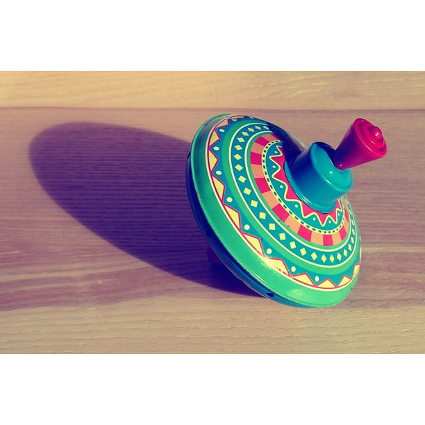 Spin Top Toy Wood Fun Spinning Top Play Game20 Inch By 30 Inch