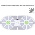 thumbnail image 4 of HUGFEGWE Laptop Cooler Cooling Pad,Portable USB Powered,4Color Laptop Cooling Pad,Foldable Notebook Cooler DualFan,Large Air Volume Radiator Heat Sink,with Blue LED Light(White) UA824-17413, 4 of 9
