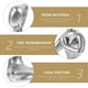 thumbnail image 4 of Resin Desktop Thinker Statue for Office Home Cafés Silver Abstract Decorative Figurines Home Supply 1Set, 4 of 4