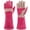 Pink, variant on AOUCHI Leather Welding Gloves, Heat & Fire Resistant Long Sleeve, Brown L