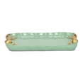 thumbnail image 5 of Lynza Teal & Gold Ribbon Themed Cast Iron Catchall Tray, 5 of 7